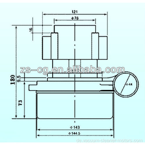 Wechselstrom-Elektro-Staubsauger-Motor-Bypass